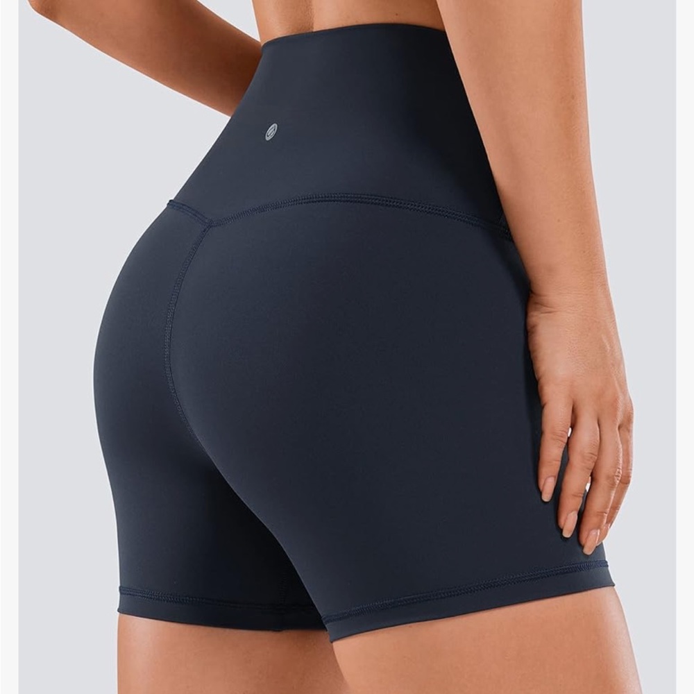 CRZ Yoga biker shorts. 4 inch. Naked Feeling. Color Navy.